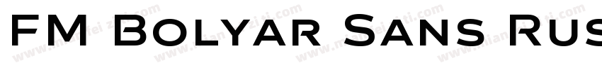 FM Bolyar Sans Rust 700字体转换